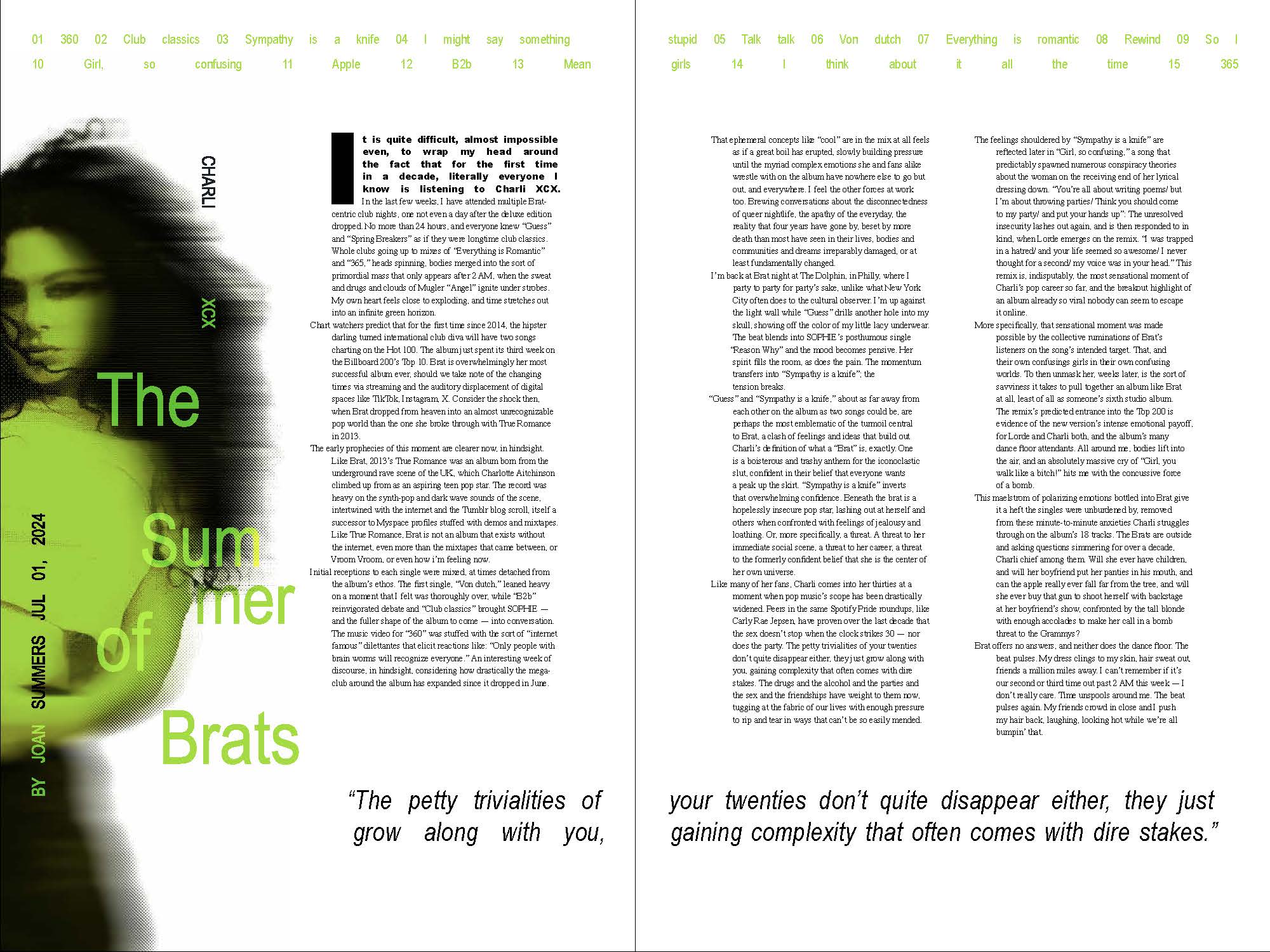 Brat Summer Editorial